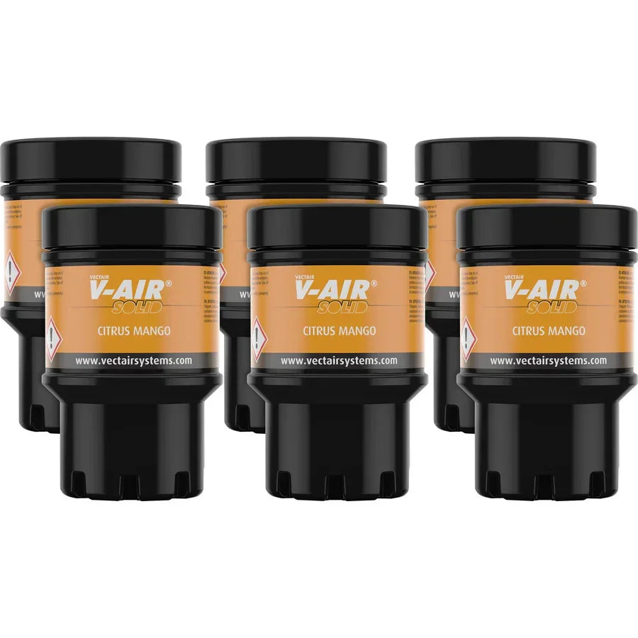 Vectair V-Air Solid Citrus Mango Refill, 60 Day Solid Multi-Phasing Passive Odor (V-SOLID CITRUS)