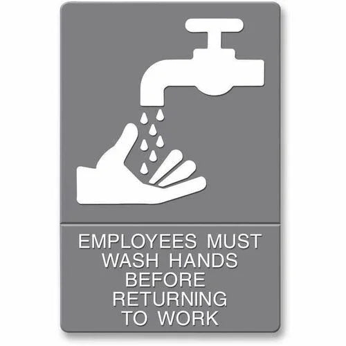 Headline Signs Employees Wash Hands Sign (#HDS4726) - Janitorial Superstore