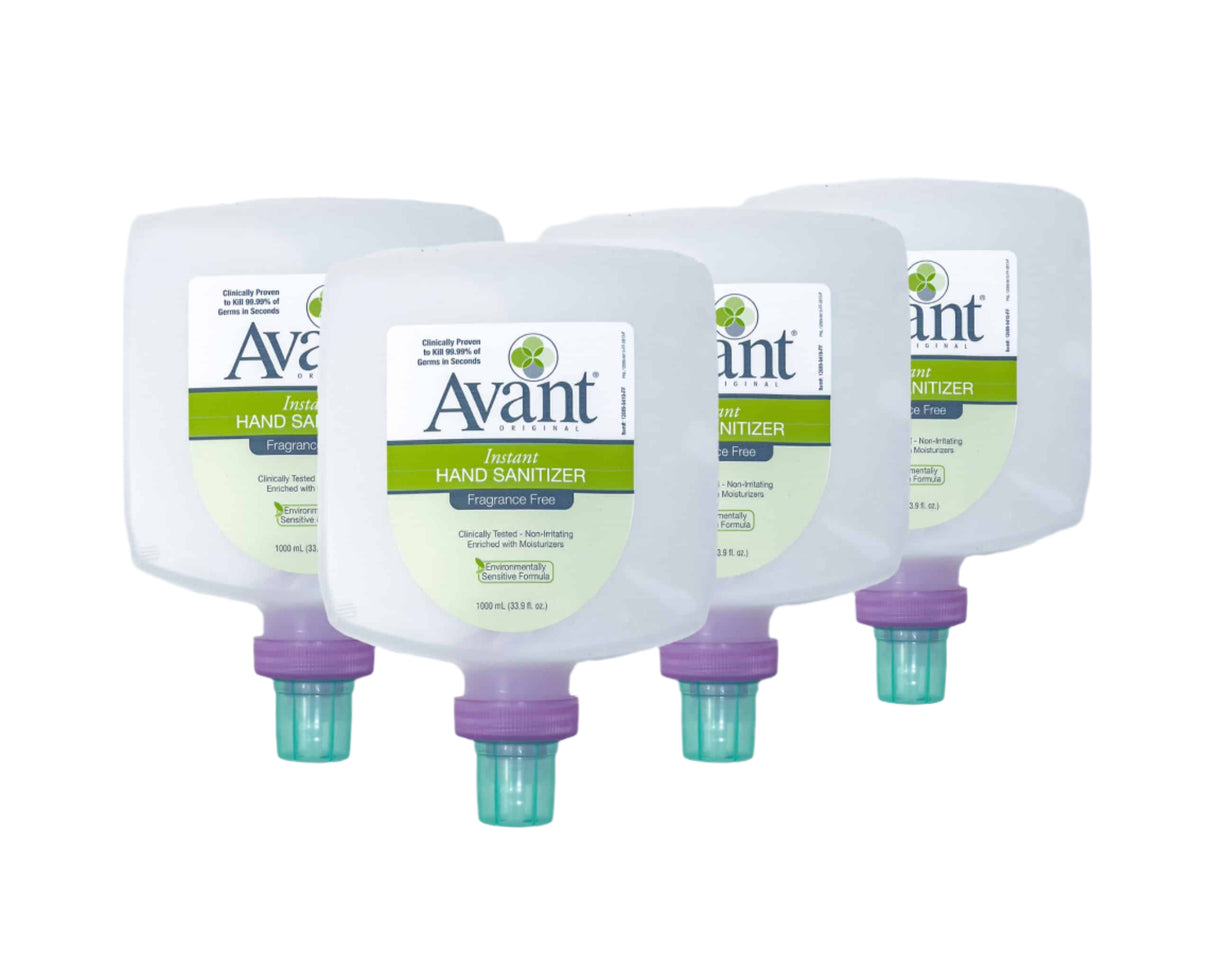 1000 mL Avant® Liquid Hand Sanitizer Eco-Flex Refills 4-pack (12089-9410)
