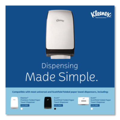 Premiere Folded Towels, 1-Ply, 9.4 x 12,4, White, 120/Pack, 25 Packs/Carton (13254)