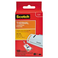 Laminating Pouches, 5 mil, 2.25" x 4.25", Gloss Clear, 100/Pack (MMMTP5852100)