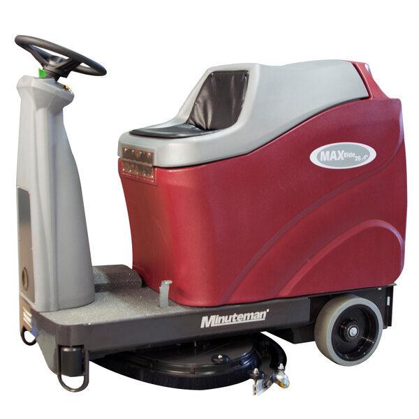 Minuteman Max Ride 26 ECO 26" Cordless Ride-On Disc Floor Scrubber