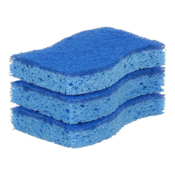 Sponge: Cellulose with Non-Abrasive Scrub Pad (Individually Wrapped)(TE30-SPONGE)