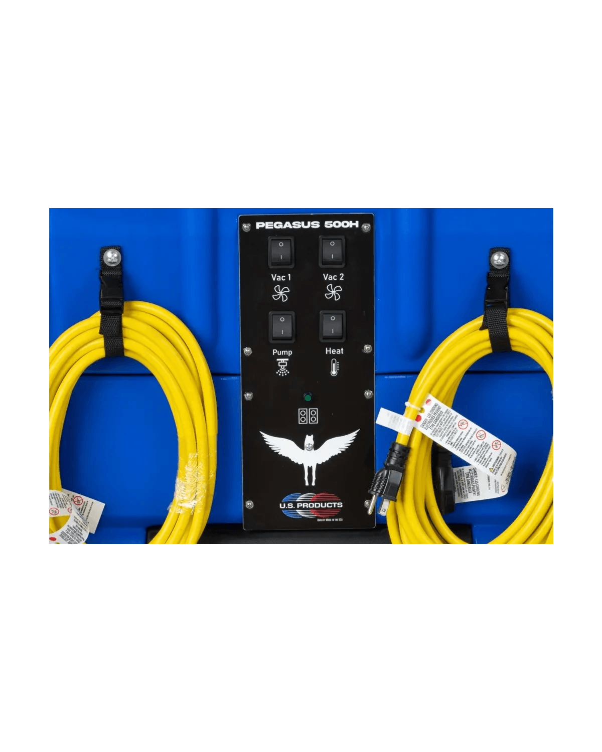 U.S. Products Pegasus 500H (05-10034-002) Dual Cord Heated Carpet Extractor with Sharp Shooter 13" Wand and 25' Hose - 12 Gallon