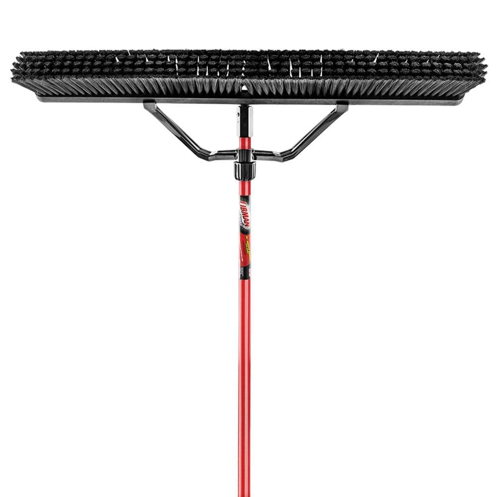 Libman 36 in. Smooth Surface Push Broom Set with Brace and Steel Handle(850)