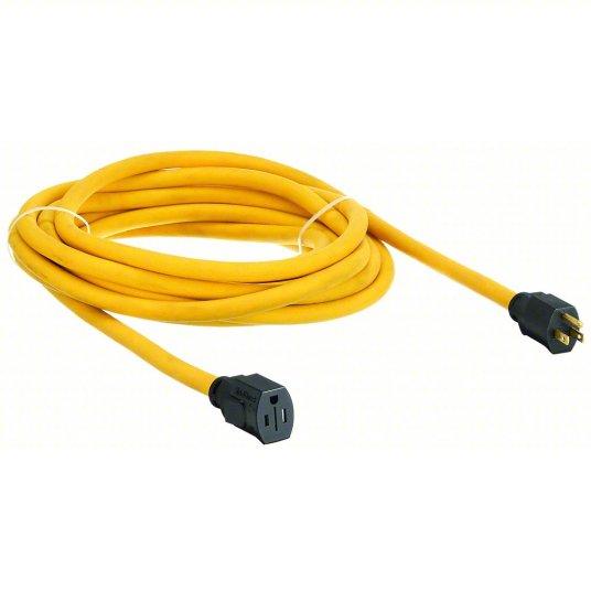 Power Cord Yellow Heavy Duty 25ft