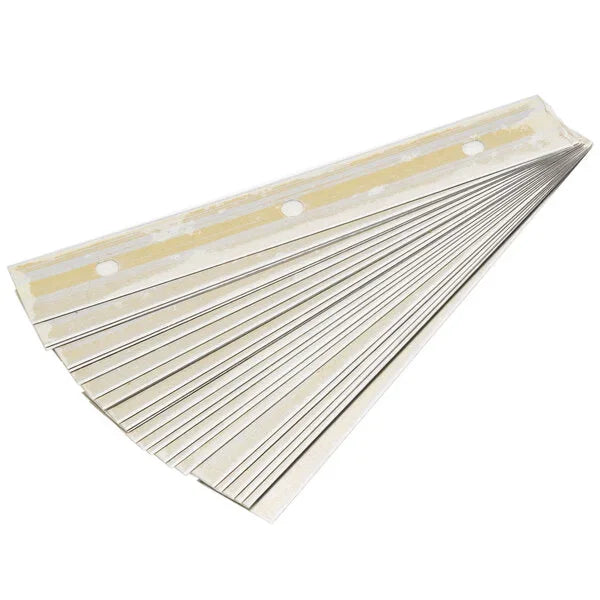 Unger TR100 4" Carbon Steel Glass Scraper Replacement Blades - 25/Pack