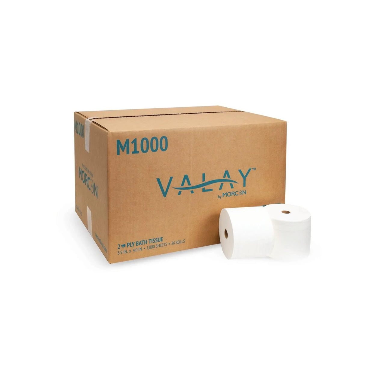 Morcon M1000 small core toilet tissue 1000 sheets commercial use