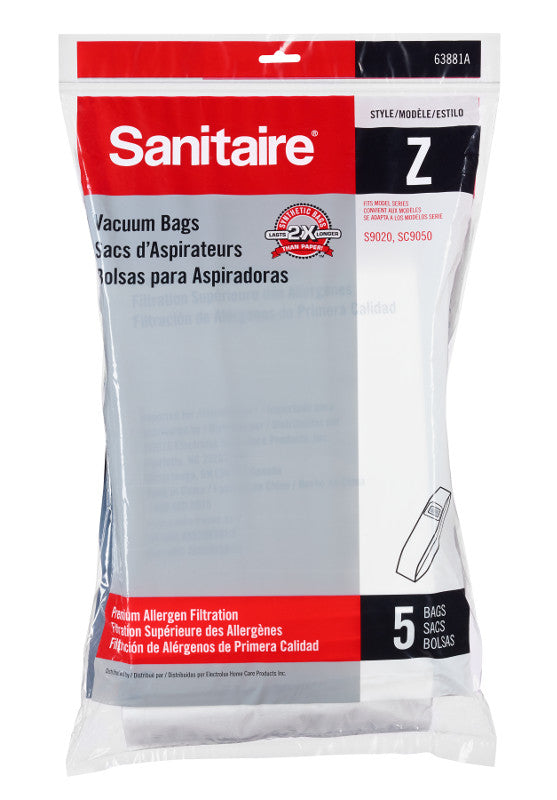 Sanitaire type Z bags 5pk