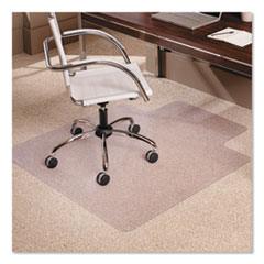 EverLife Moderate Use Chair Mat for Low Pile Carpet, Rectangular with Lip, 45 x 53, Clear (ESR128173)