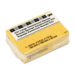 3M™ Commercial Cellulose Sponge, 4.25 x 6, 1.6" Thick, Yellow - Janitorial Superstore