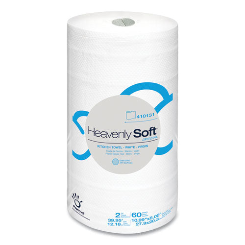 Heavenly Soft 410131 Kitchen Paper Special 2 ply, 8.8x11", 30 Packages of 60 Sheets