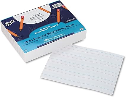 PACON CORPORATION Multi-Program Handwriting Paper, 16 lbs., 8 x 10-1/2, White, 500 Sheets/Pack