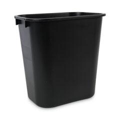 Soft-Sided Wastebasket, 14qt, Plastic, Black