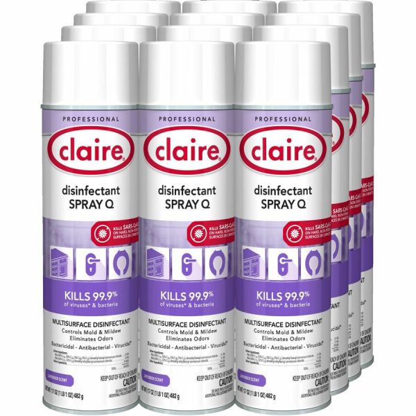 Claire Hospital Grade Disinfectant Spray Q, 17oz (cgc1003)