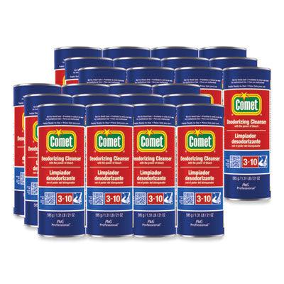Comet 32987 Cleanser & Disinfectant Powder, 21 oz Can, 24 Case