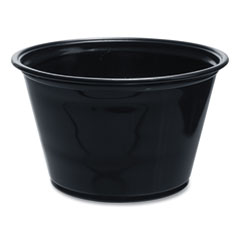 Dart® Conex Complements Portion/Medicine Cups, 4 oz, Black, 2500/Carton