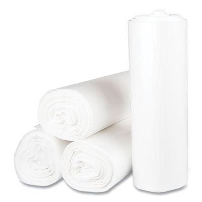 JanWise 40x48 Clear Garbage Bag Liners, 22 Mic, 150 Case, 40-46 Gal (#2442)