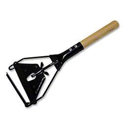 Swing Away Metal Head Mop Handle for No. 20 and Up Heads, 62" Wood Handle (01204-NB)