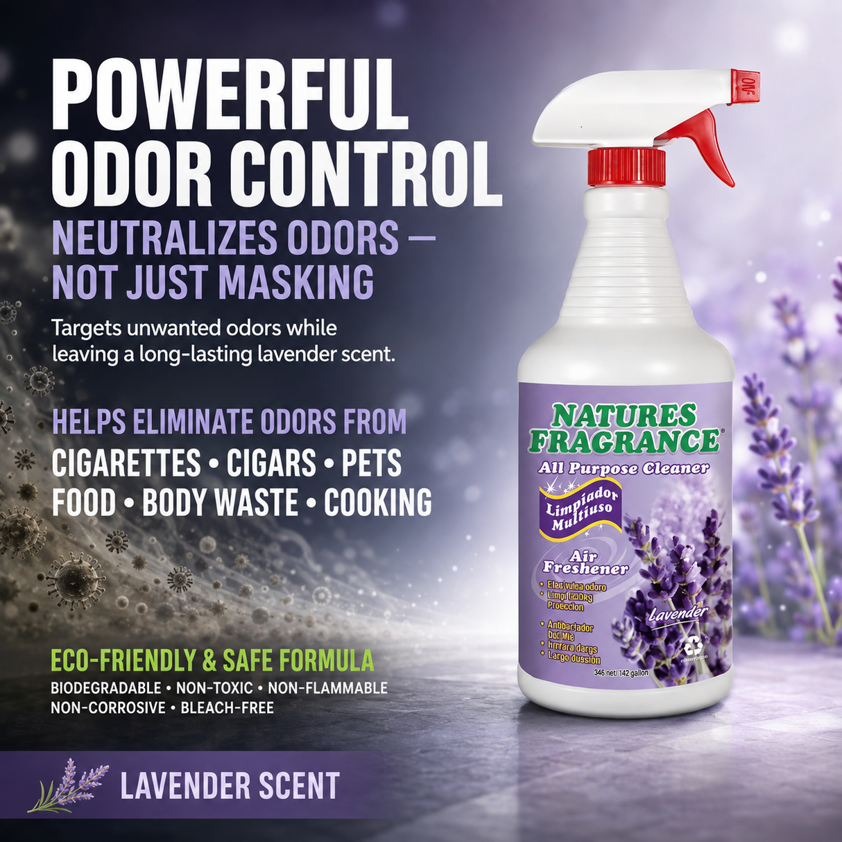 Natures Fragrance All Purpose Cleaner, Lavender Scent