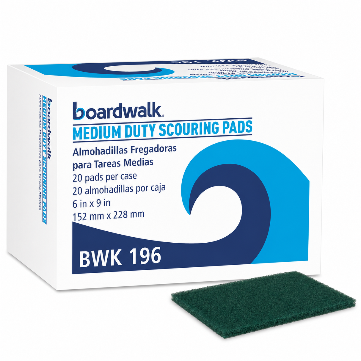 Premium Medium Duty Scouring Pads, 20 Case