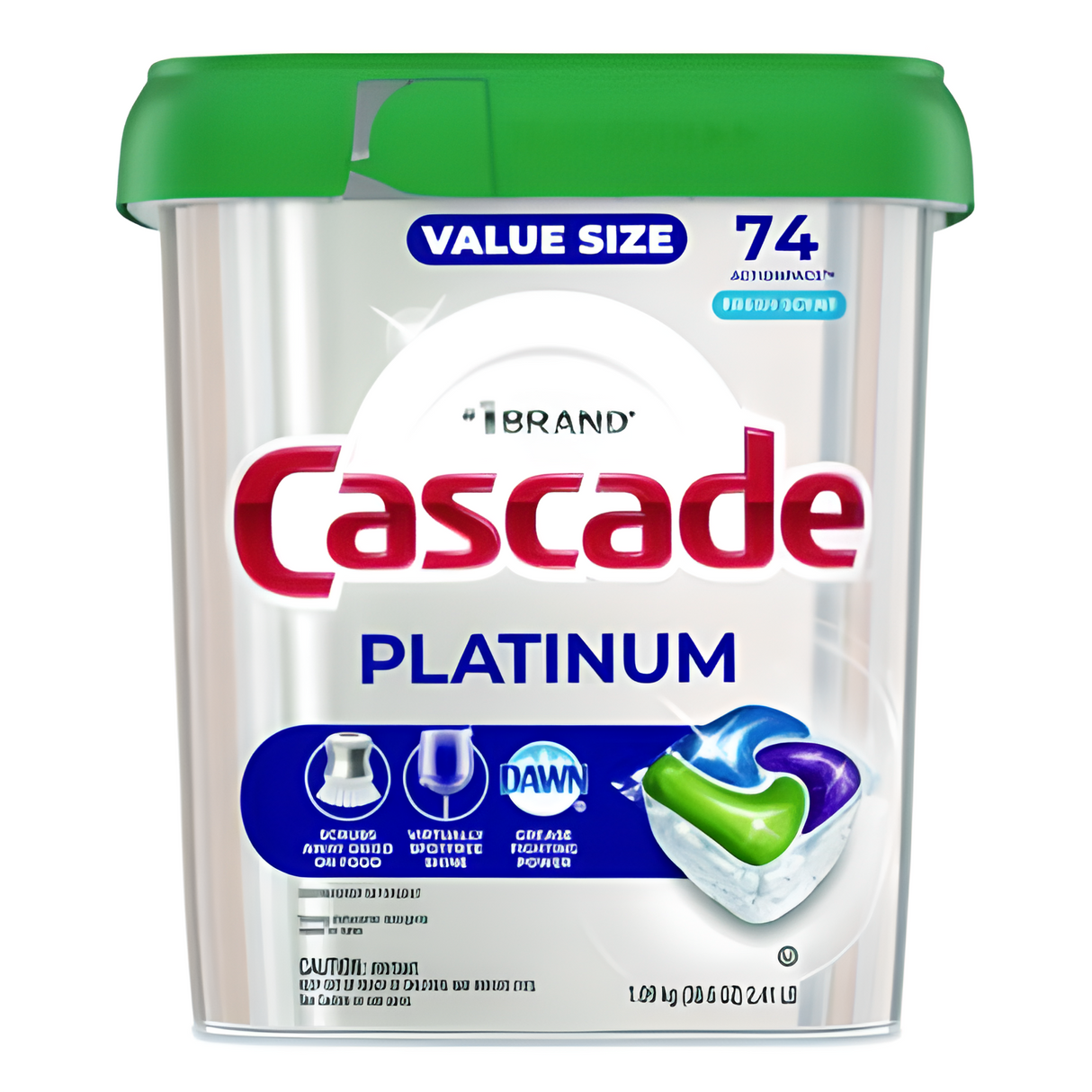 Cascade® ActionPacs, Fresh Scent, 38.6 oz Tub, 74/Pack