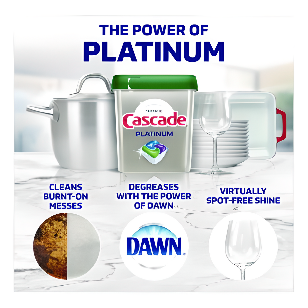 Cascade® ActionPacs, Fresh Scent, 38.6 oz Tub, 74/Pack