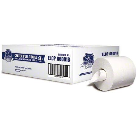 Empress Elite Centerpull Towel 8" X 10" 2 Ply White 6 Rolls (ELCP 660013)