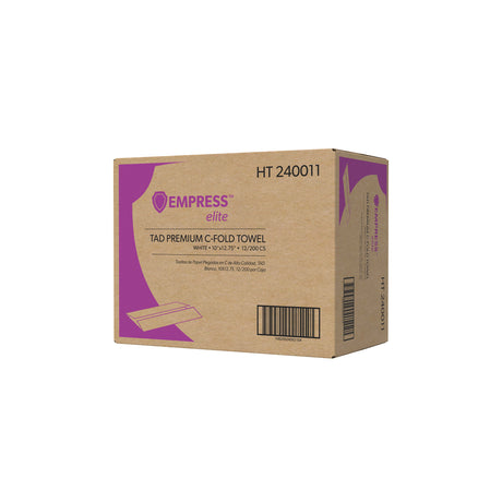 Empress Elite White C-Fold Towel 10 X 12.75, White TAD 12 / 200 cs
