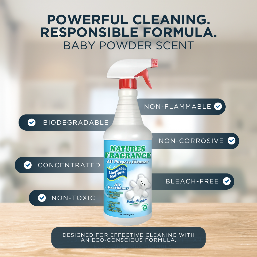 Natures Fragrance All Purpose Cleaner, Baby Powder Scent