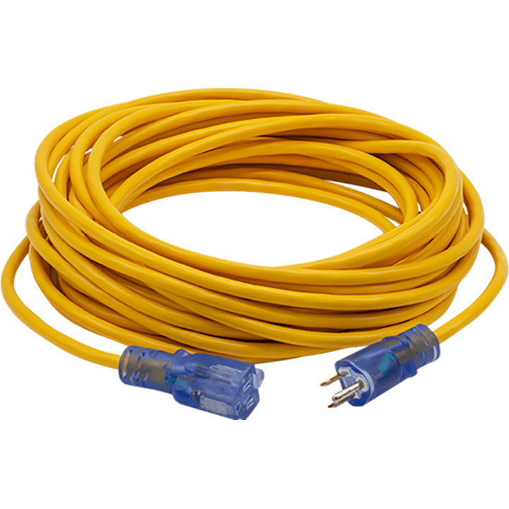 Extension Cord 50 Foot Backpack vacuum Lighted (400-0003) yellow (400-0003-B) Black