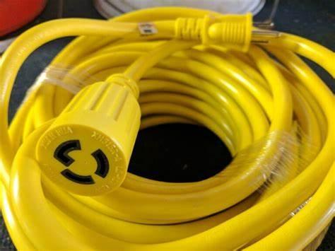 Edic B11487 Power Cord, 50' Yellow - Janitorial Superstore