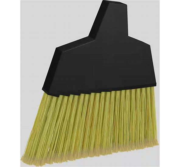 Angled-Head Lobby Brooms, 55" Handle, (BR-1024MH)