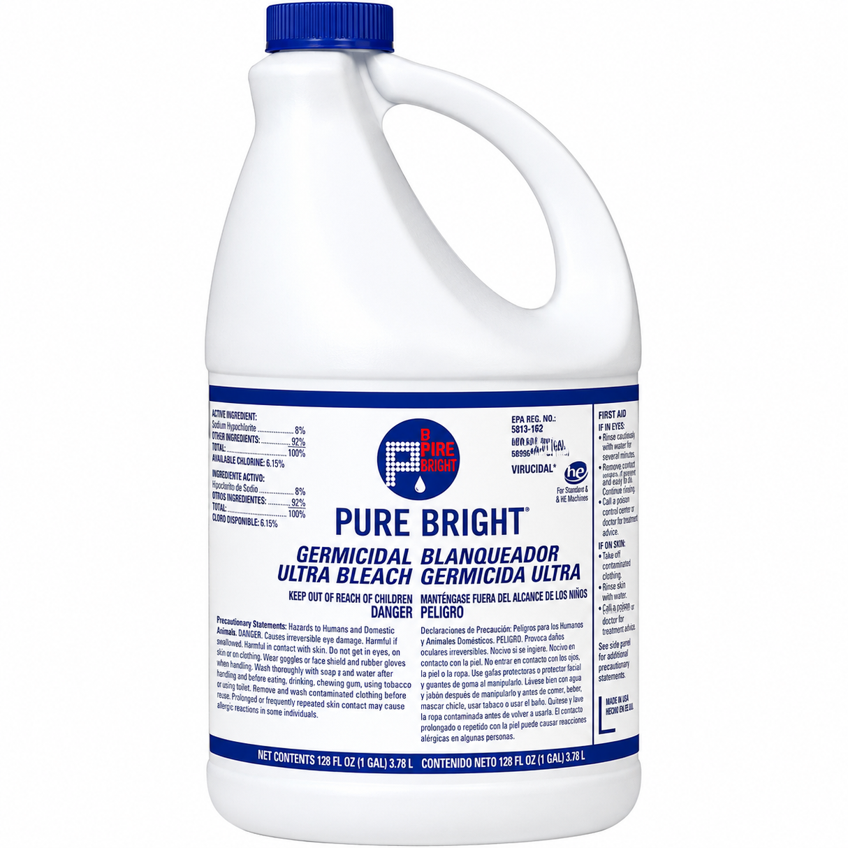 Pure Bright 6% Germicidal Ultra Bleach (128oz)