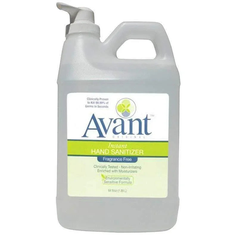 Avant Original Fragrance-Free Hand Sanitizer, 64oz (12089-64-FF) - Janitorial Superstore
