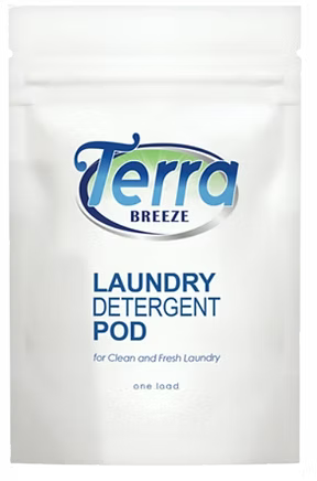 Terra Breeze Laundry Detergent Gel Pods In Individual Pouch 15g (TE08-LAUPOD)