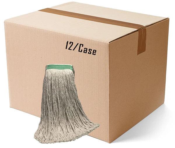 16 OZ COTTON Blend CUT-END Wet Mop--1 1/4" BAND