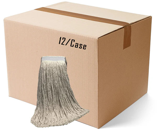 20 oz Dry Wt, Cotton, Natural, Cut Mop End Type