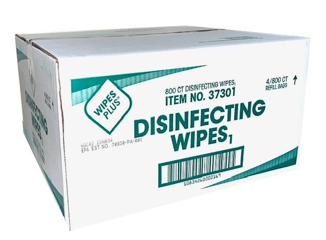 Wipes Plus Center Pull Lemon Scent Disinfecting 37301- 800/Roll