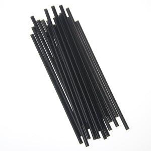 Empress Black Boxed Jumbo Straw Unwrapped 7.75  (10 Packs of 500 Jumbo Straws Per Case)