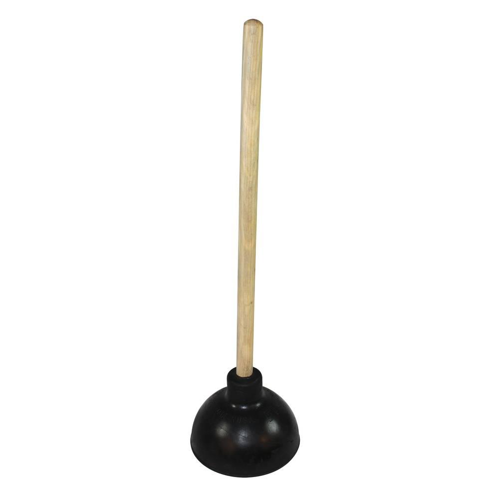 Plunger, 20" Wood Handle, 6" dia (9200)