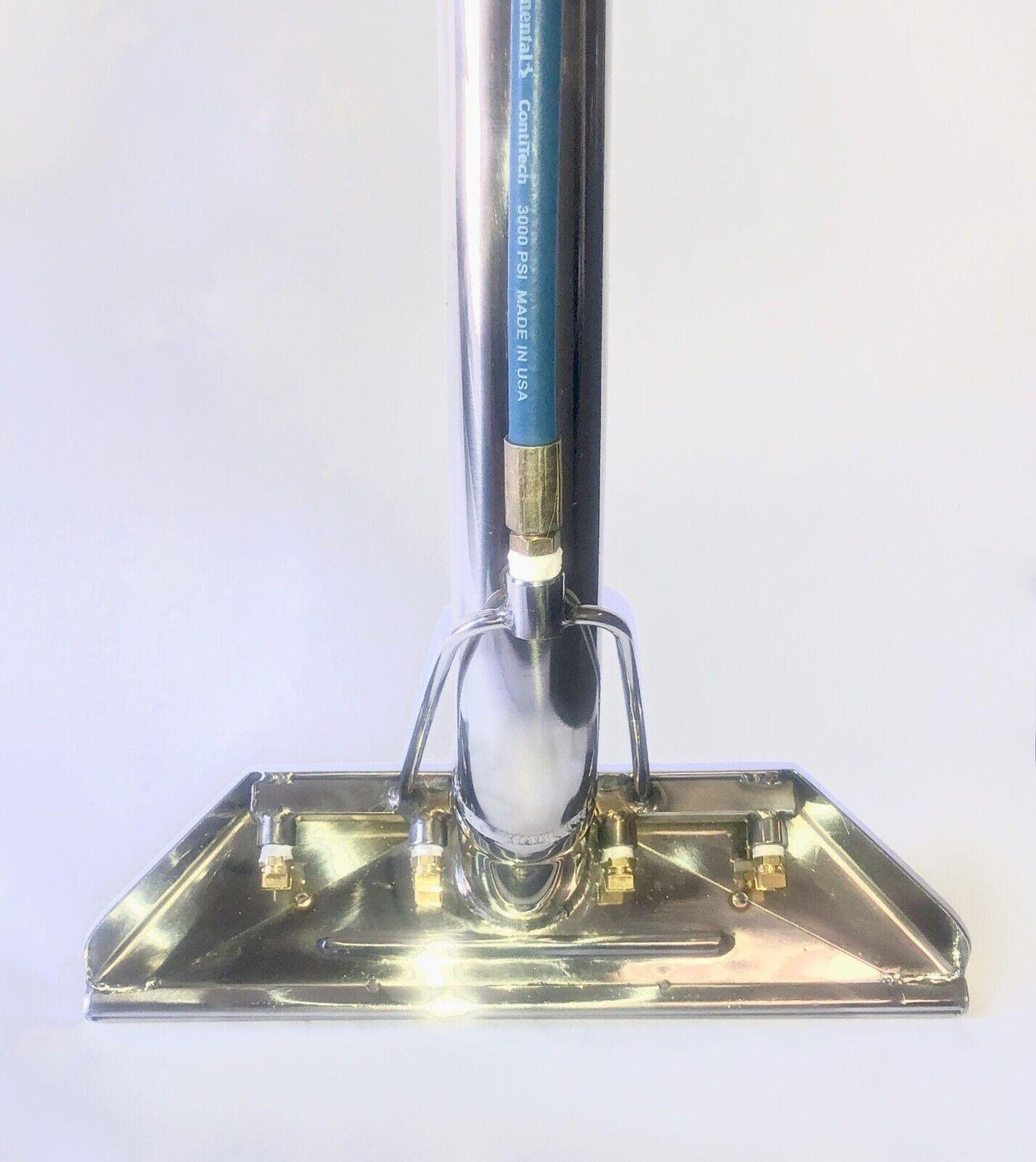 LOW PROFILE 1.5 TUBING CARPET CLEANING WAND14" 4-JET S-BEND -Blue Hose(#1640)