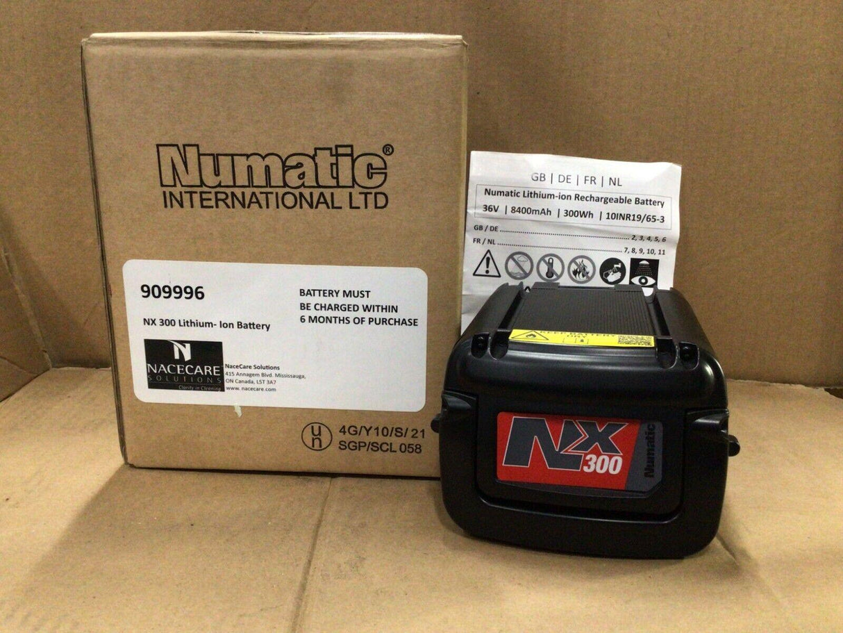 NUMATIC INTERNATIONAL NX300 Battery, Rechargeable, 36V (1439876)(90996)