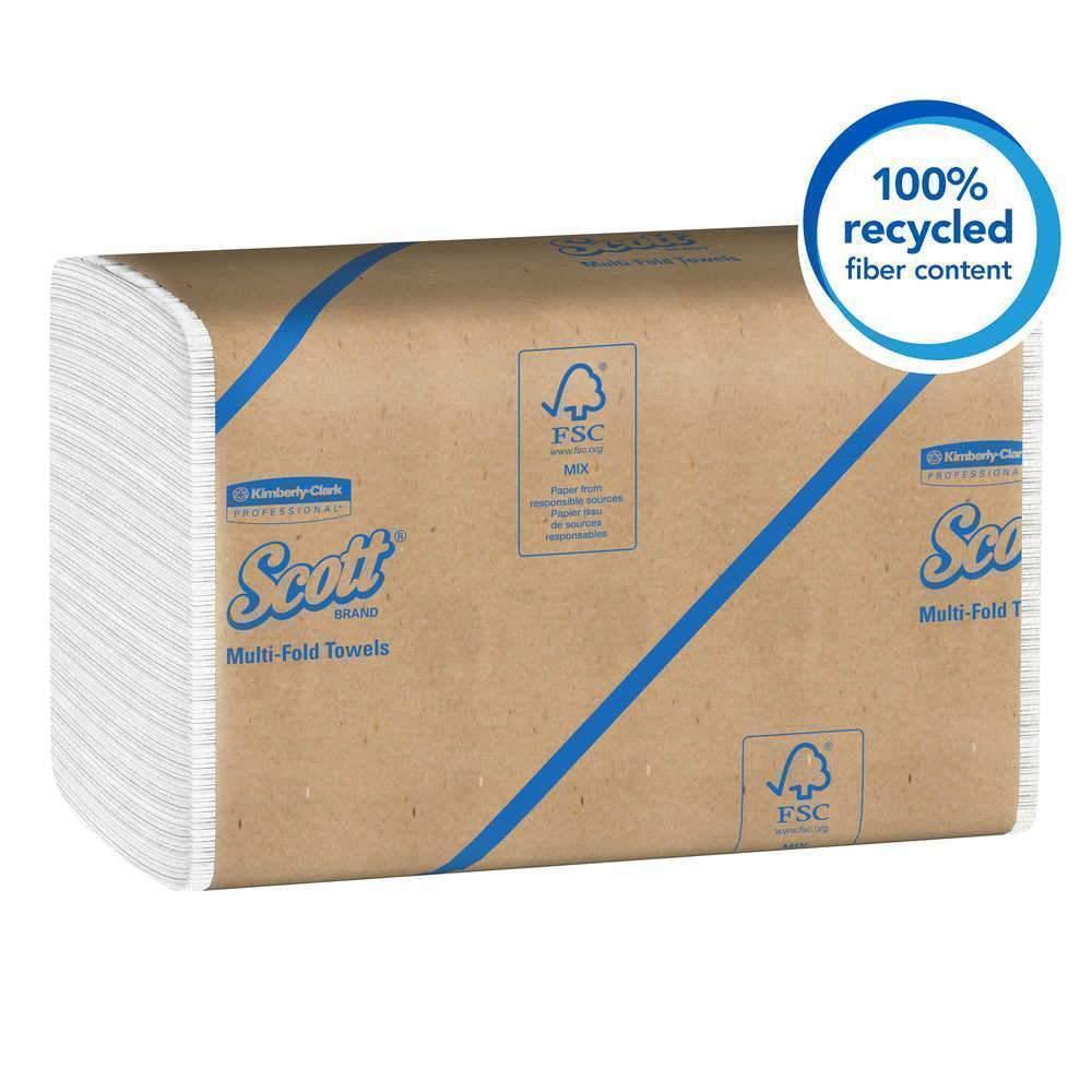 Scott Essential recycled paper towels multifold bulk