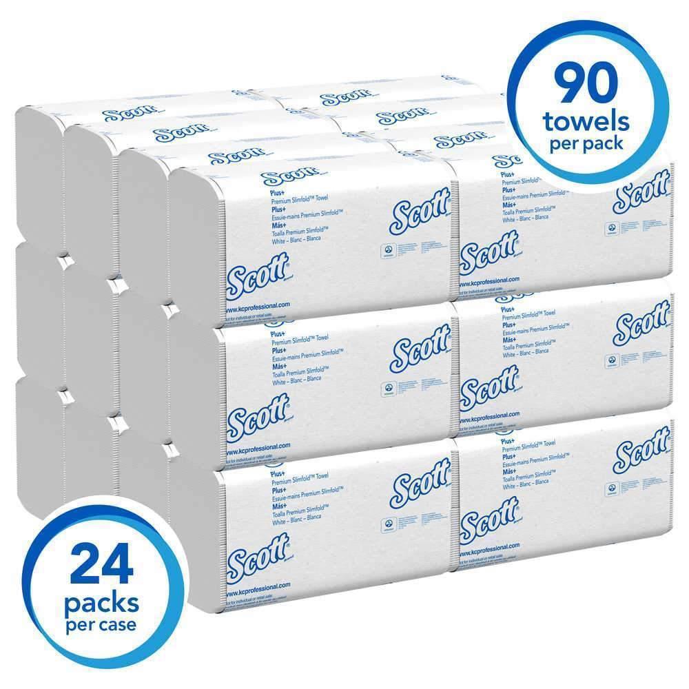 Scott® 04442 Control™ Plus+ Slimfold™ Towels, 24 Packs of 90 Sheets (Elite Program) - Janitorial Superstore
