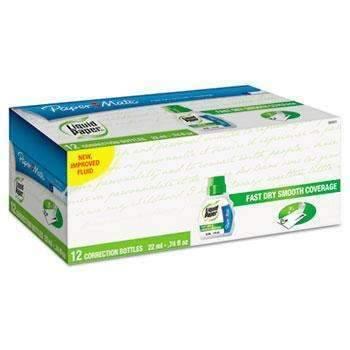 Paper Mate® Liquid Paper® Fast Dry Correction Fluid, 22 ml Bottle, White, 1/Dozen - Janitorial Superstore