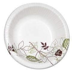 DIXIE FOOD SERVICE Pathways Heavyweight Paper Bowls, 20oz, White/Green/Burgundy, 125/Pack - Janitorial Superstore