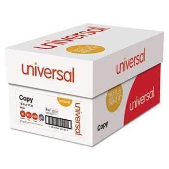 Universal® Copy Paper, 92 Brightness, 20lb, 11 x 17, White, 2500 Sheets/Carton - Janitorial Superstore