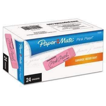 Paper Mate® Pink Pearl Eraser, Medium, 24/Box - Janitorial Superstore