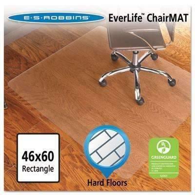 E.s. Robbins 46x60 Rectangle Chair Mat, Economy Series for Hard Floors - Janitorial Superstore